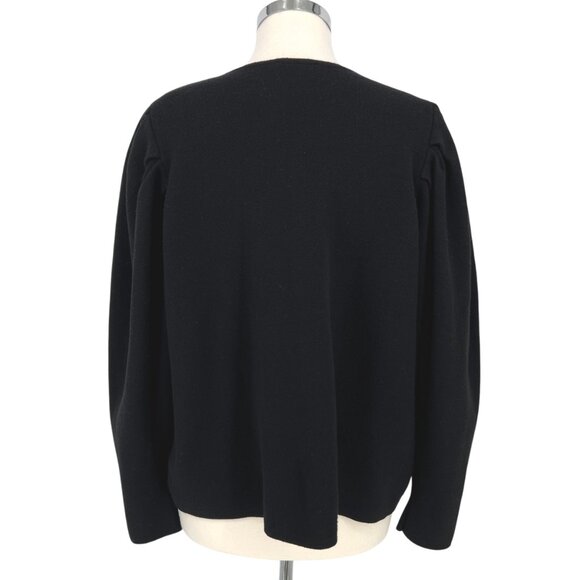 Express Black Puff Sleeve Open Cardigan Sweater Size XL - Picture 7 of 10